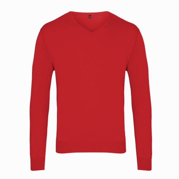 Premier Knitted Cotton Acrylic V Neck Sweater Thumbnail