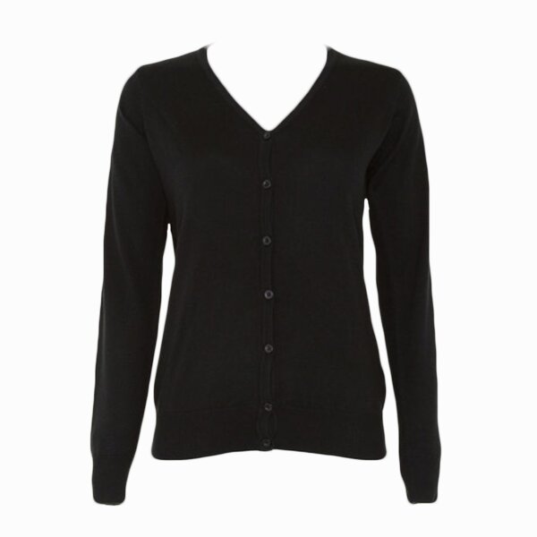 Kustom Kit Ladies Arundel Cotton Acrylic V Neck Cardigan Thumbnail