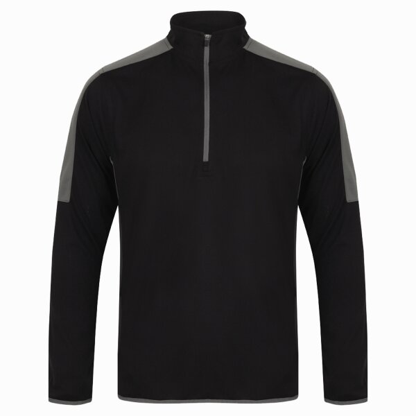 Finden + Hales Contrast Zip Neck Midlayer Top Thumbnail